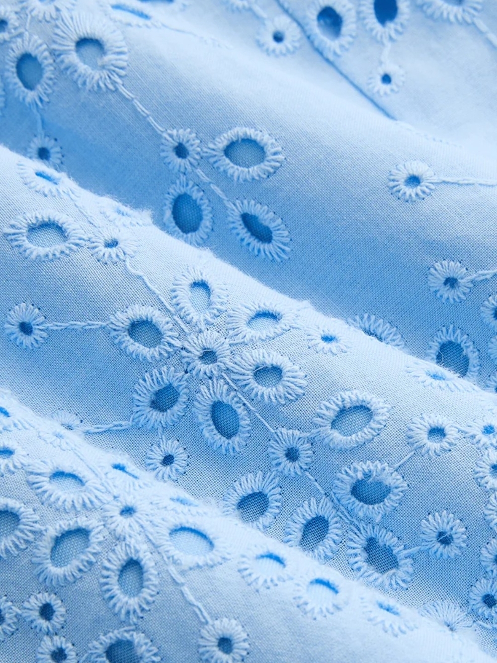 Commense Light Blue Eyelet Maxi Dress - Picture 4 of 5